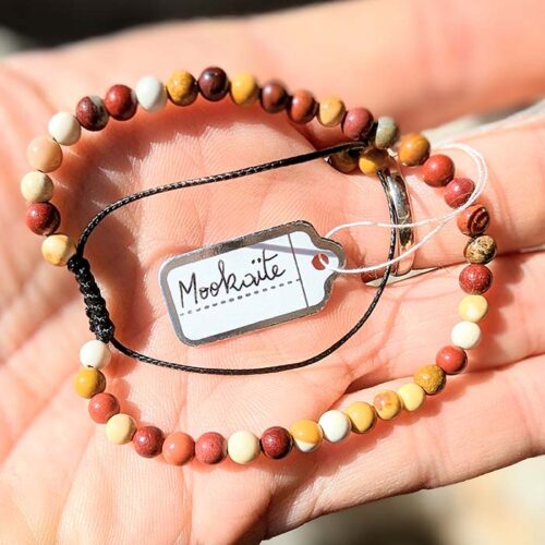 Bijou bracelet en pierres naturelles Mookaite bracelet pierre precieuse naturelle Manche Miniature