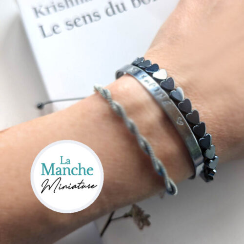 Bracelet en hématite perles pierre naturelle bracelet en pierres naturelles bracelet en perles hématites bracelet en pierre hématite