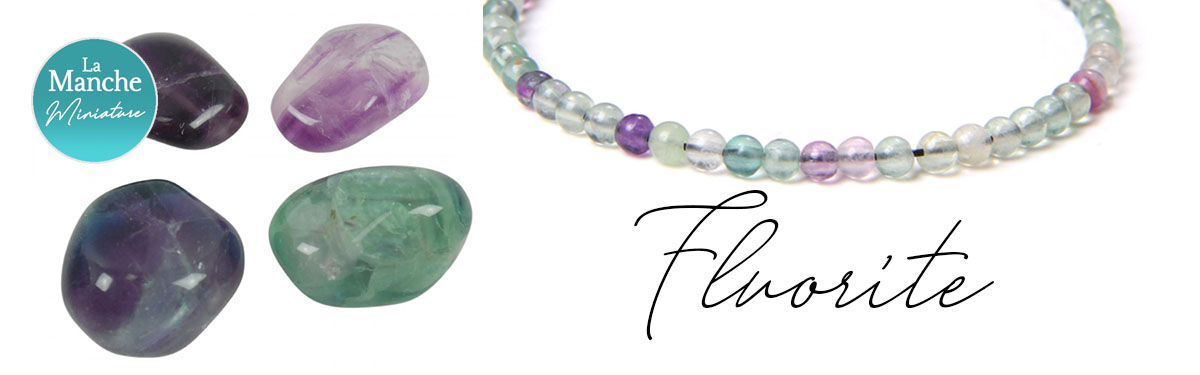 Vente de bijoux en pierre naturelle dans la Manche - Bracelet en perles Pierres naturelles - Fluorite - Fluorine